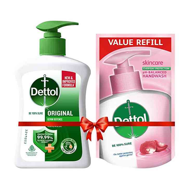 Dettol Hand Wash Set 200ml Bottle And 175ml Packet